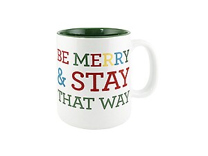 About Face Designs Be Merry and Stay That Way Mug