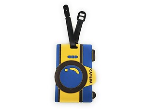 Blue Camera ~ Travel Suitcase ID Luggage Tag and Suitcase Label