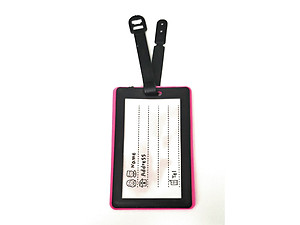 Pink Fly ~ Travel Suitcase ID Luggage Tag and Suitcase Label
