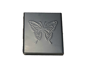 Black Butterfly Stainless Steel Cigarette Case for Kings