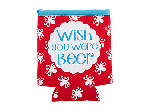 Wish You Were Beer Neoprene Coozie