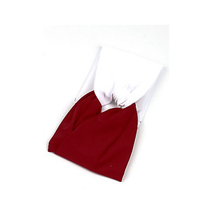 Red & White Fabric Stretch Double Layer Fashion Headband Hair Accessory