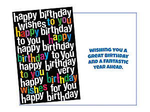 A Fantastic Year Ahead ~ Happy Birthday Card