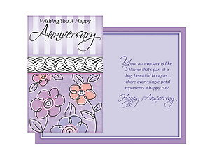 Every Single Petal ~ Happy Anniversary Card