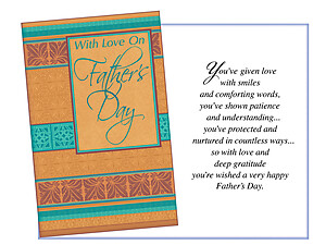 Smiles and Comforting Words ~ Father's Day Card