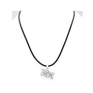 Aquarius Crystal Pave Zodiac Pendant Necklace