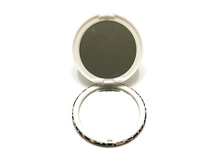 New Age Print  Theme Round Folding Makeup Double Compact Mirror