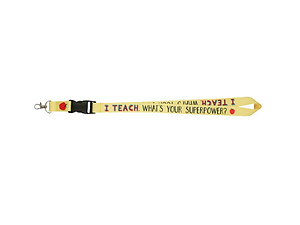 Teacher Colorful & Fun Printed Premium Lanyard for ID Cards/Badges