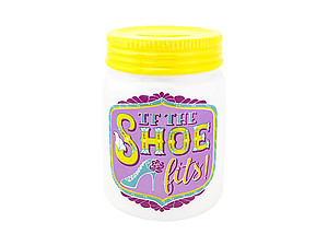 If The Shoe Fits Mason Jar Bank