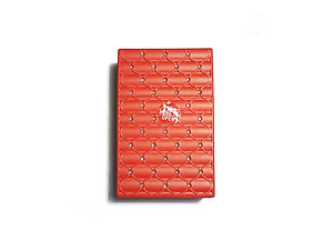 Red Kingsize Bedazzled Push Open Plastic Cigarette Case