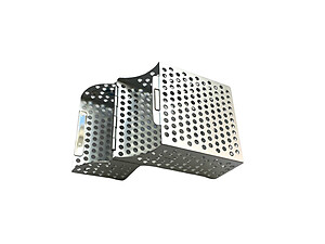 Silver Kingsize Metal See Thru Design Cigarette Case