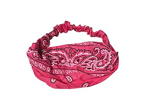 Pink Paisley Wide Headband Hair Accessory w/ Elastic Back