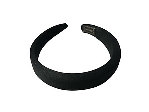 Black Handmade Padded Cushion Fashion Headband Hair Accessory
