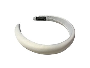 White Handmade Padded Cushion Fashion Headband Hair Accessory