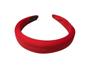 Red Handmade Padded Cushion Fashion Headband Hair Accessory