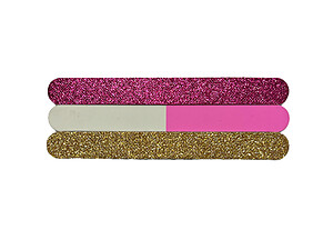 3 Pack Glitter Nail File Gift Set ~ Purple & Gold