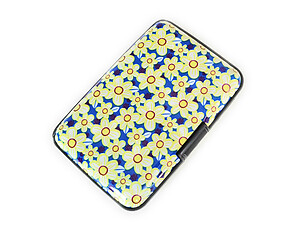 Flower Design Aluminum Wallet Credit Card Holder