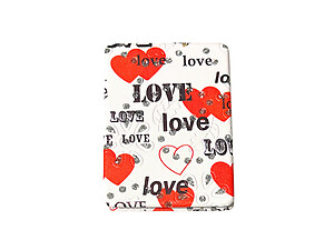 Love Theme Double Compact Mirror w/ Crystal Stones