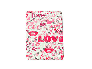 Love Theme Double Compact Mirror w/ Crystal Stones