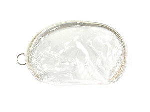 White Trim Large Zipper Cosmetic Bag & Coin Purse Set