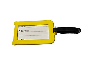 Yellow Not Your Bag! ~ Travel Suitcase ID Luggage Tag and Suitcase Label
