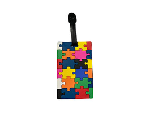 Puzzle Pieces ~ Travel Suitcase ID Luggage Tag and Suitcase Label