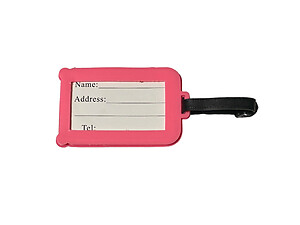Pink Travel Tag ~ Travel Suitcase ID Luggage Tag and Suitcase Label