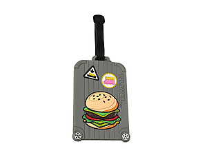 Grey Travel Tag ~ Travel Suitcase ID Luggage Tag and Suitcase Label
