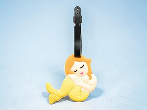 Yellow Tail Mermaid ~ Travel Suitcase ID Luggage Tag and Suitcase Label