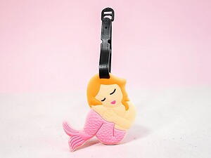 Pink Tail Mermaid ~ Travel Suitcase ID Luggage Tag and Suitcase Label