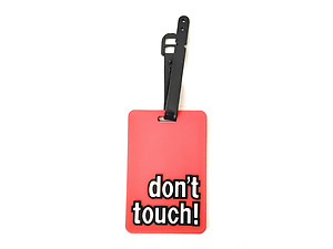 Don't Touch ~ Travel Suitcase ID Luggage Tag and Suitcase Label