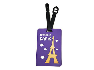 Travel in Paris ~ Travel Suitcase ID Luggage Tag and Suitcase Label