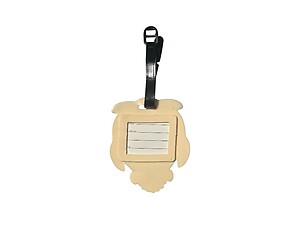 Beige Owl ~ Travel Suitcase ID Luggage Tag and Suitcase Label