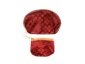Infinity Pattern Large Zipper Cosmetic Bag & Coin Purse Set