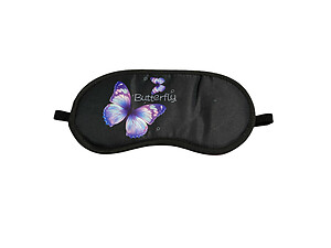 Colorful & Fun Butterfly Theme Sleeping Mask w/ Elastic Back for Sleep or Travel