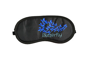 Colorful & Fun Butterfly Theme Sleeping Mask w/ Elastic Back for Sleep or Travel