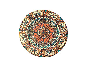 New Age Print Theme Round Folding Makeup Double Compact Mirror