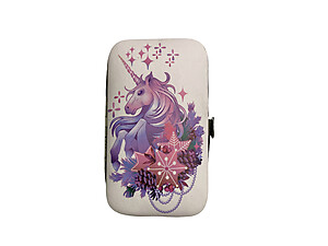 Unicorn Theme 6 Pc Manicure Set in Padded Case