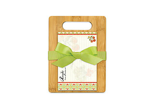 Green & White Garden Veggies Cutting Board Gift Set