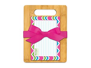 Pink Green & Blue Chevron Cutting Board Gift Set