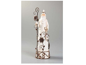 Tall Resin Santa Table Piece