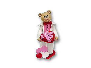 Belly Bear Sweetheart Boy Figurine for Valentine's Day