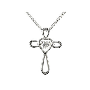 The Greatest of These Christian Heart Cross Necklace