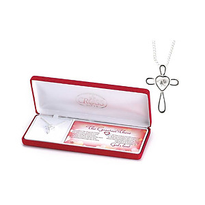 The Greatest of These Christian Heart Cross Necklace