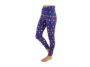 Christmas Print Peach Skin Women's Full Length Patterned Fashion Leggings