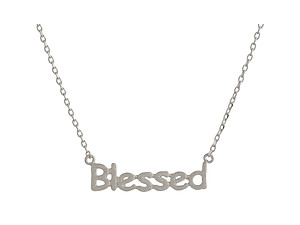 Dainty Metal Blessed Pendant Necklace