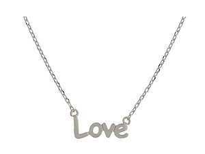 Dainty Metal Love Pendant Necklace