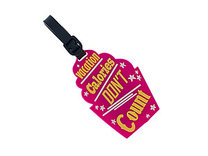 Vacation Calories ~ Travel Suitcase ID Luggage Tag and Suitcase Label