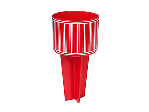 Red & White Beach Buddy Cup Holder