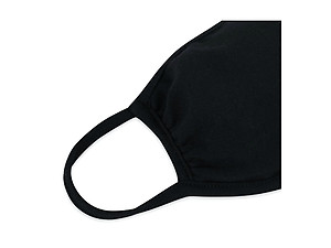 Black Reusable Solid Color T-Shirt Cloth Face Mask
